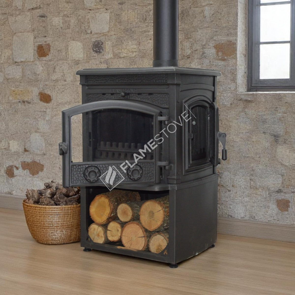 The Side Cover With The Sirius Star Cast Stove Odunluklu