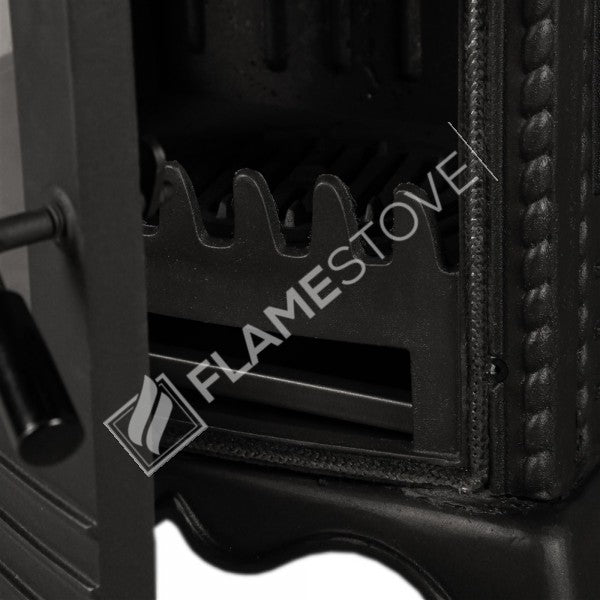 Lux stove cast iron stove with 3 sided glass Major | high efficiency Wood & coal stove, Schott Robax glass, enamel Stove, Heating 70 m2