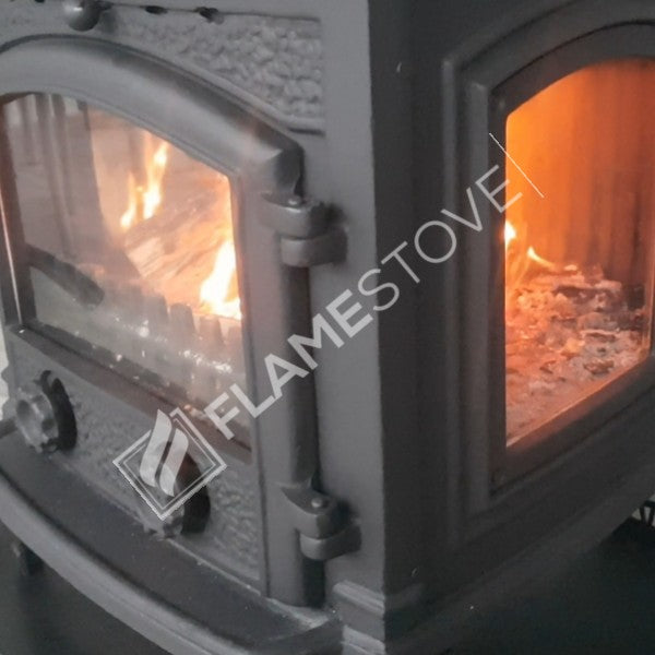 Sirius Maxi Stove Glass Casting 3 furnaces | high efficiency Wood & coal stove, Schott Robax Glass, rear air Balance System, kW 18.21