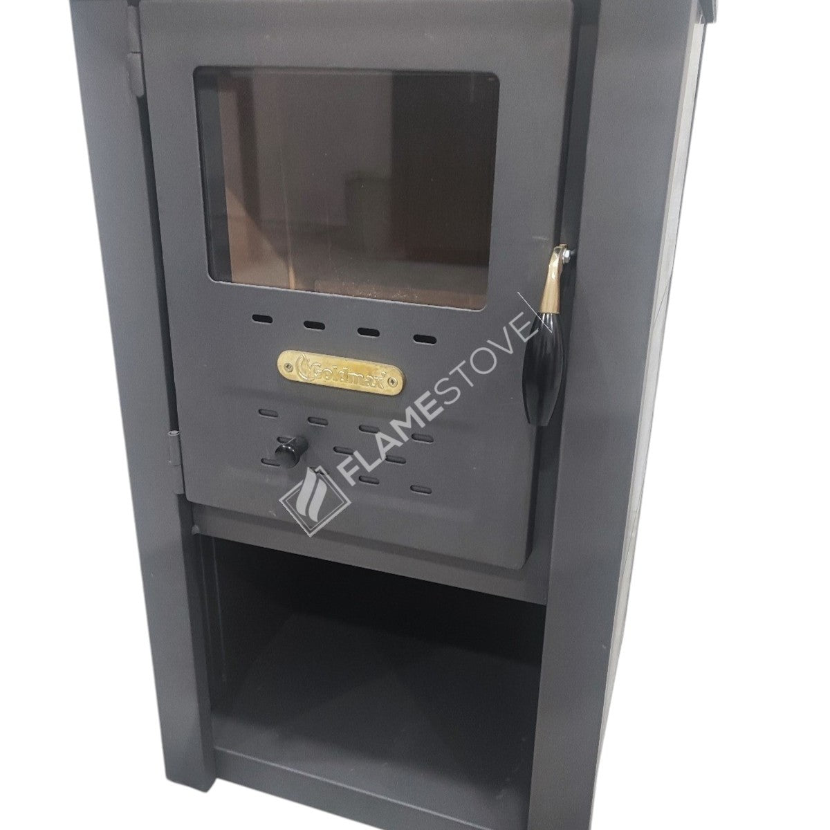 Odunluklu the outer surface of steel firebrick Stove | Schott Robax Glass, high efficiency solid fuel Stove, 6 kW