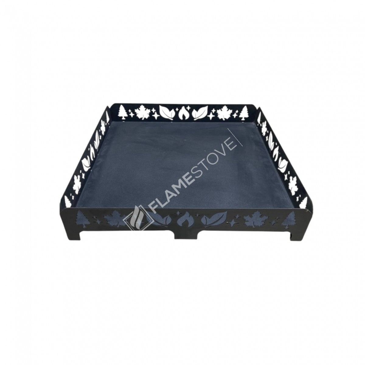 The stove Mat 60cm x 60cm Leaf Pattern