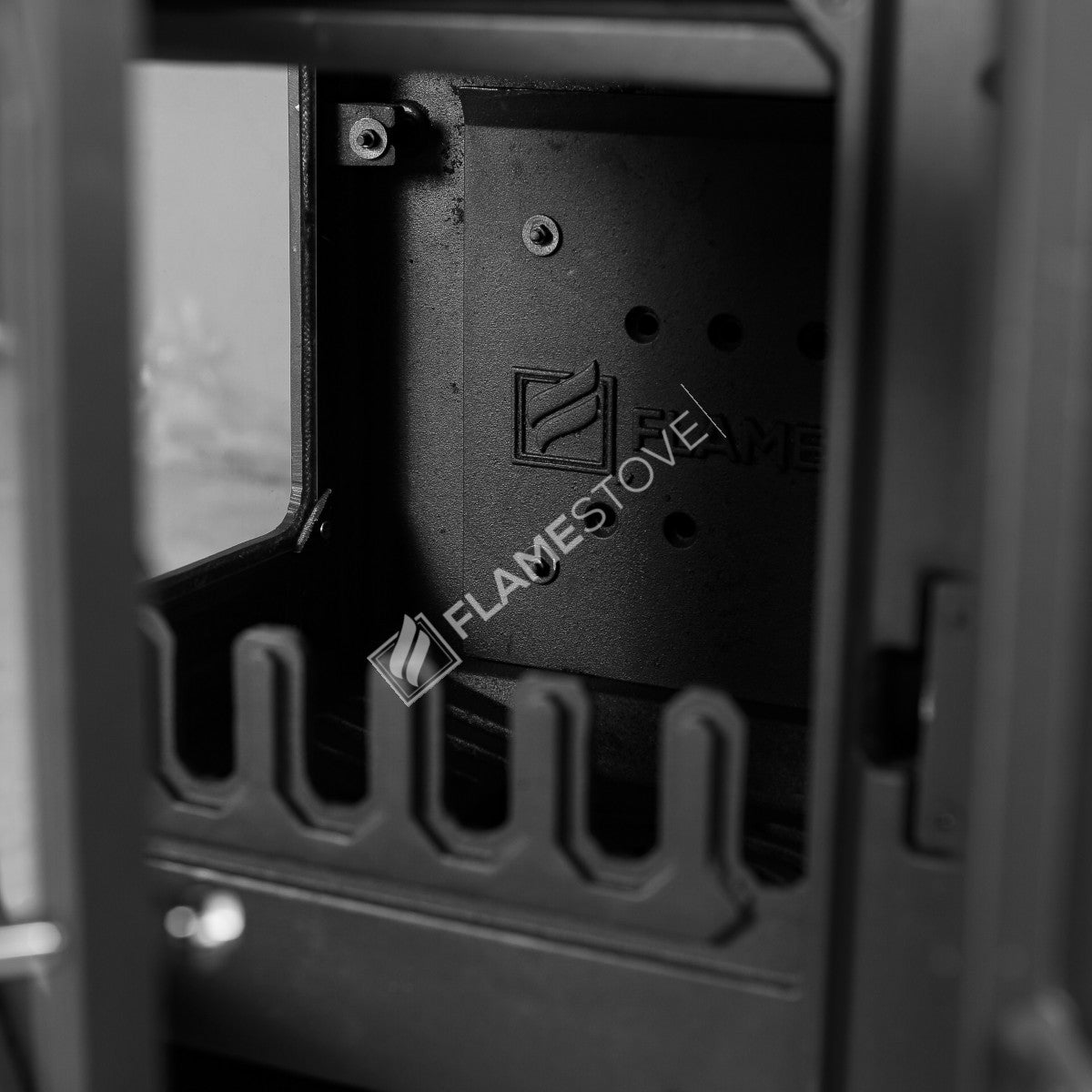 Troy Landscape Kuzineli Side Glass Stove Cast