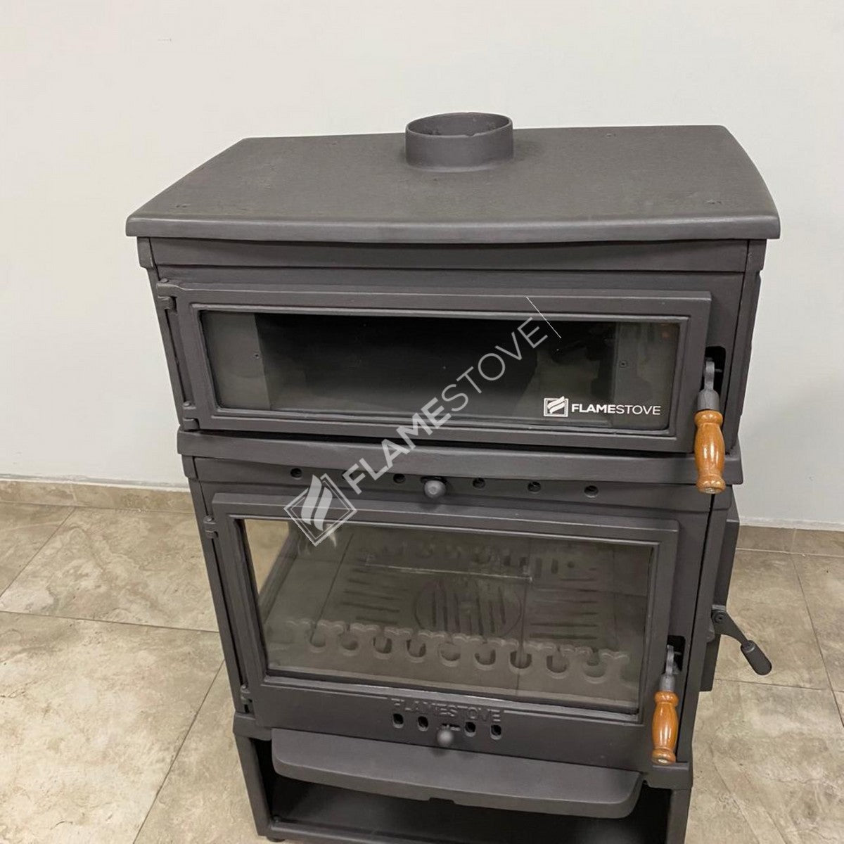 The Side Cover Casting With High Efficiency Wood & Coal Stove - Retro Lux