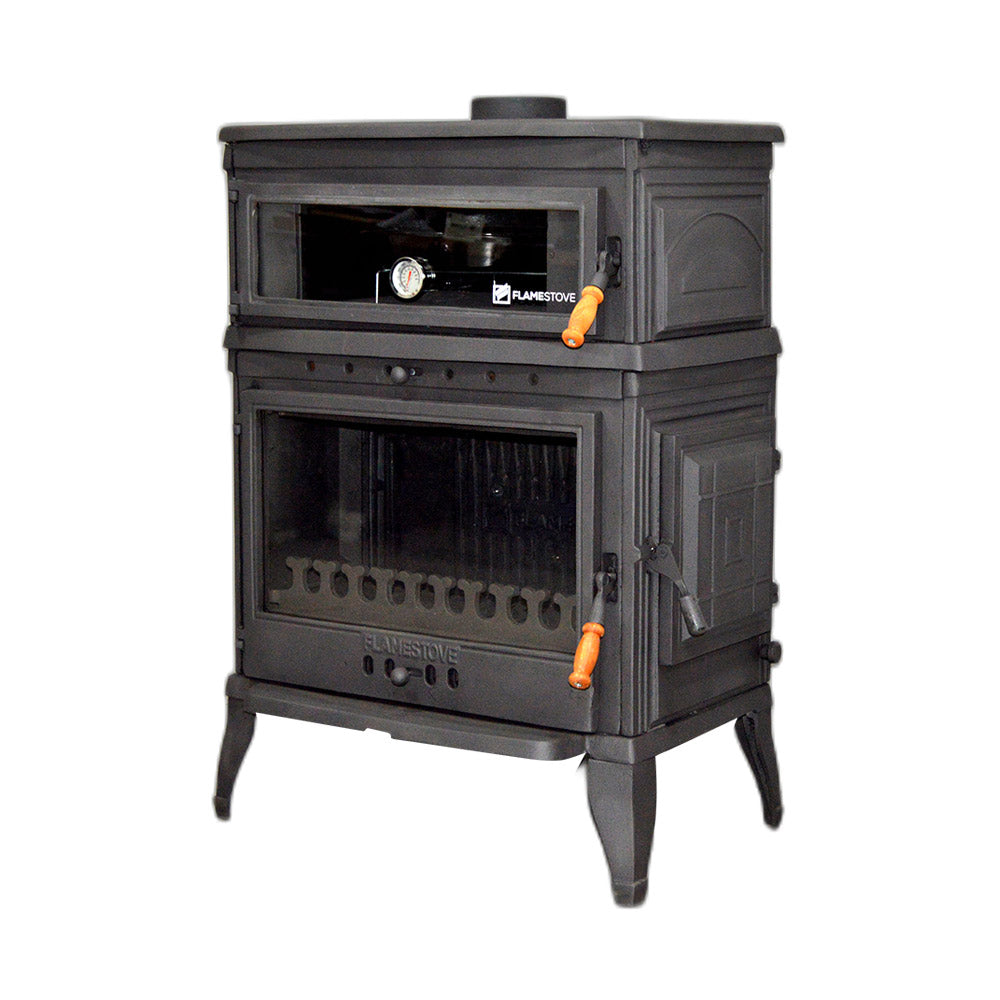 Retro Upright Cast Stove with Oven