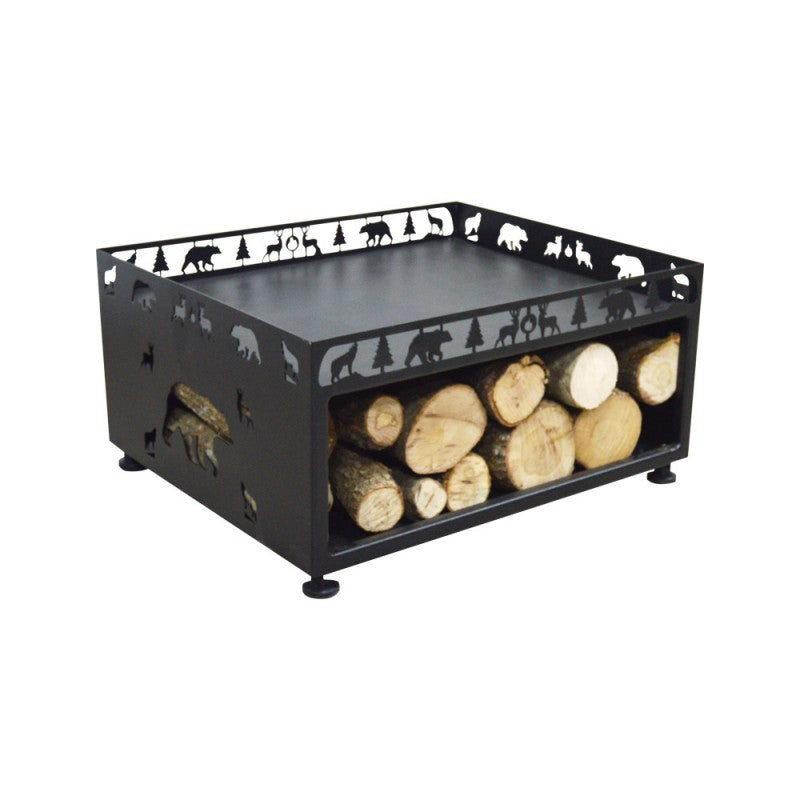 50cm x 60cm Patterned Wood Forest to the base of the stove Reservoir