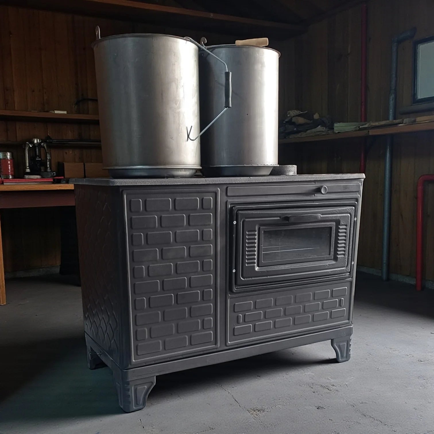 Bucket Stove – Traditional Wood-Burning Heating and Cooking Stove