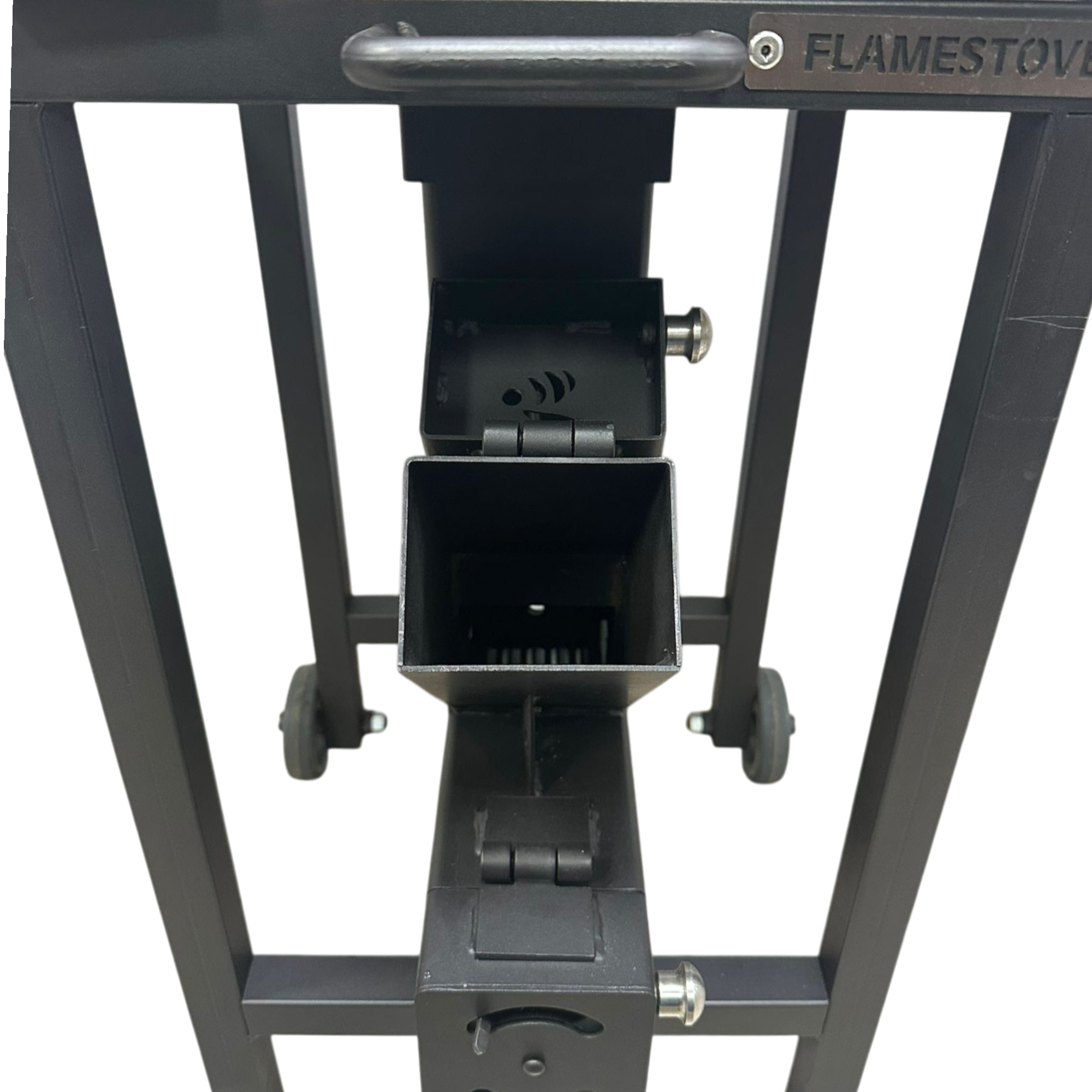 FS-506 Dual Fuel Garden BBQ – Wood & Pellet Burning Outdoor Grill with Side Tables