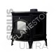 Casting Ultra Sirius FS-14 high-efficiency cast iron stove | German glazed ceramic | heat Power 9 kW | 130 mm Flue Exit