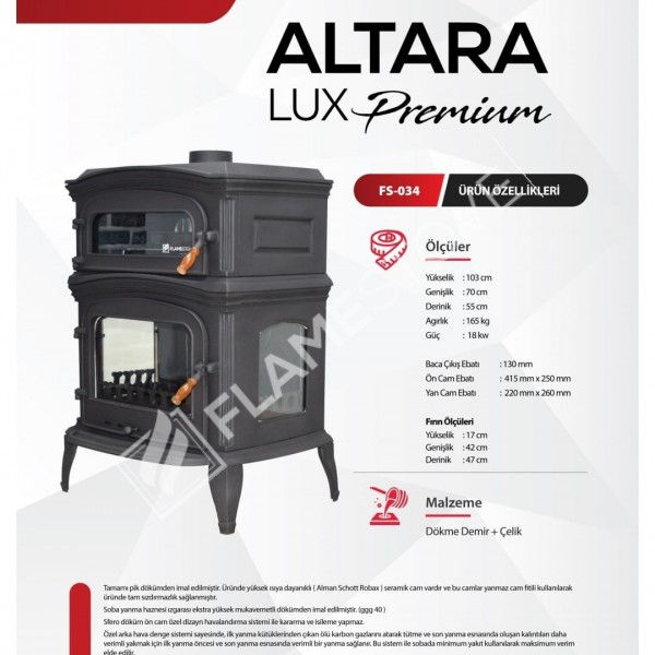 Lux Stove Cast Altar Premium Style