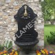 Flame Stove FS-903 matte black Aluminium Garden Fountain - add elegance to the outer space!